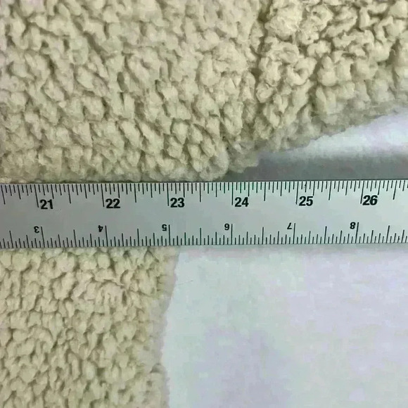 Victoria’s Secret PINK Jacket Women’s Medium Cream 100% Polyester Sherpa - Picture 10 of 11